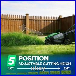 14 Cordless Electric Lawn Mower for Small Yards