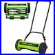 14-Inch Metal Push Reel Mower 4-Blade Adjustable Height Manual Garden Yard