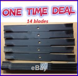 14 Italian Made Heavy Duty 72 / 6 Foot Woods Finishing Mower Blades Repl 15127