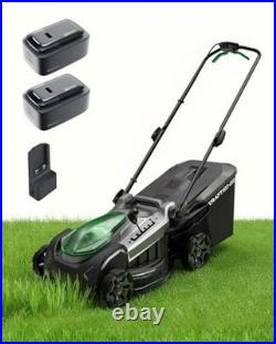 18 40V Brushless Cordless Electric Lawn Mower Includes Two 20V 18.0 Inches
