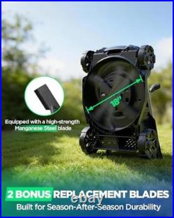 18 40V Brushless Cordless Electric Lawn Mower Includes Two 20V 18.0 Inches