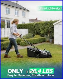 18 40V Brushless Cordless Electric Lawn Mower Includes Two 20V 18.0 Inches