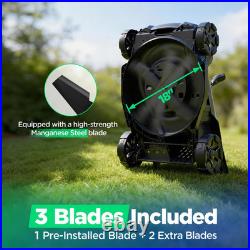 18 40V Max Brushless Cordless Electric Lawn Mower Includes 2X20V 8.0Ah Batter