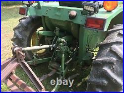 1992, John Deere 870 tractor With Bushhog Disk Box Blade Finishing Mower & Scoop