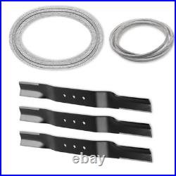 20.5 X 2.25 Lawn Mower Blade & 122 47 Belt Kit Fit Swisher Finish Cut Mowers