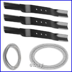 20.5 X 2.25 Lawn Mower Blade & 122 47 Belt Kit For Swisher Finish Cut Mowers
