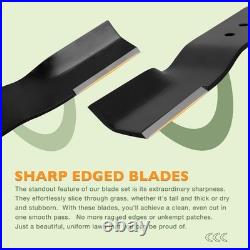 20.5 X 2.25 Lawn Mower Blade & 122 47 Belt Set For Swisher Finish Cut Mowers
