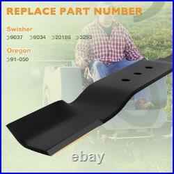 20.5 X 2.25 Lawn Mower Blade & 122 47 Belt Set For Swisher Finish Cut Mowers