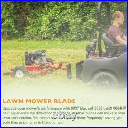 20.5 X 2.25 Lawn Mower Blade & 122 47 Belt Set For Swisher Finish Cut Mowers