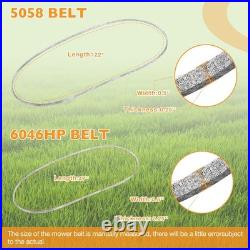 20.5 X 2.25 Lawn Mower Blade & 122 47 Belt Set For Swisher Finish Cut Mowers