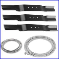 20.5 X 2.25 Lawn Mower Blades 122 47 Belt Kit Fit Swisher Finish Cut Mowers