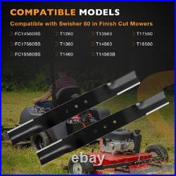 21054 Lawn Mower Blade Set Compatible with Swisher Finish Cut Mowers, 20.5''