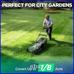 21 Cordless Lawn Mower, 20V Lightweight Push Mower with 2×8.0Ah Battery & Charg