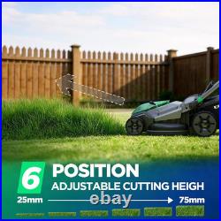 21 Cordless Lawn Mower, 20V Lightweight Push Mower with 2×8.0Ah Battery & Charg
