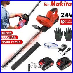 22'' Electric Hedge Trimmer Cordless Power Hedge Trimmer with 2Battery & Charger