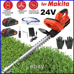 22'' Electric Hedge Trimmer Cordless Power Hedge Trimmer with 2Battery & Charger