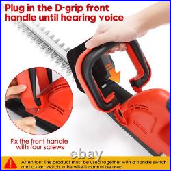 22'' Electric Hedge Trimmer Cordless Power Hedge Trimmer with 2Battery & Charger