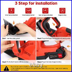22'' Electric Hedge Trimmer Cordless Power Hedge Trimmer with 2Battery & Charger