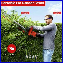 22'' Electric Hedge Trimmer Cordless Power Hedge Trimmer with 2Battery & Charger