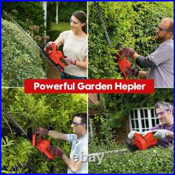 22'' Electric Hedge Trimmer Cordless Power Hedge Trimmer with 2Battery & Charger 22'' Electric Hedge Trimmer Cordless Power Hedge Trimmer with 2Battery & Charger