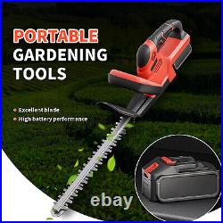 22'' Electric Hedge Trimmer Cordless Power Hedge Trimmer with 2Battery & Charger