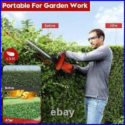 22'' Electric Hedge Trimmer Cordless Power Hedge Trimmer with 2Battery & Charger