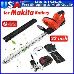 22 Inch Handheld Electric Cordless Hedge Trimmer Bush Trimmer with 21V Battery