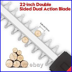 22 Inch Handheld Electric Cordless Hedge Trimmer Bush Trimmer with 21V Battery