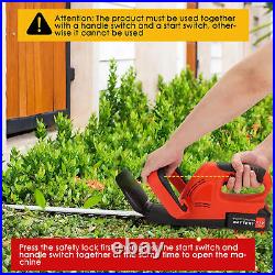 22 Inch Handheld Electric Cordless Hedge Trimmer Bush Trimmer with 21V Battery