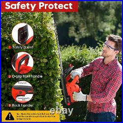 22 Inch Handheld Electric Cordless Hedge Trimmer Bush Trimmer with 21V Battery