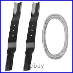 2X 9036 Lawn Mower Blade & 74 4220 Belt Set For Swisher 44 Finish Cut Mowers