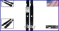 2-Blade Replacement Set for 42 Poulan/Husqvarna/Craftsman Mowers Black Finish