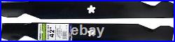 2-Blade Replacement Set for 42 Poulan/Husqvarna/Craftsman Mowers Black Finish