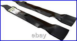 2-Blade Replacement Set for 42 Poulan/Husqvarna/Craftsman Mowers Black Finish