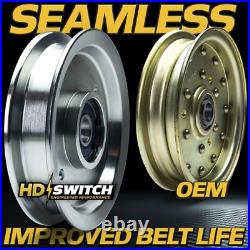 (2 Pack) Billet 88663 Rebuildable Finish Mower Idler Pulley for Bush Hog 5-3/4