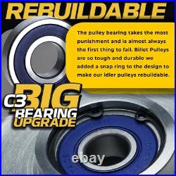 (2 Pack) Billet 88663 Rebuildable Finish Mower Idler Pulley for Bush Hog 5-3/4