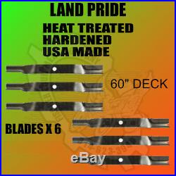 2 SETS 6 BLADES Land Pride 60 Cut Finish Mowers 890-171C 375C ESTATE MOWER