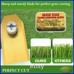 30 Robot Mower Blades for Anthbot Stainless Steel Lawn Cutting Screws