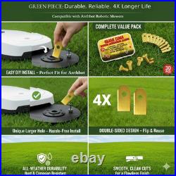30 Robot Mower Blades for Anthbot Stainless Steel Lawn Cutting Screws