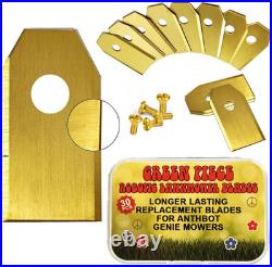 30 Robot Mower Blades for Anthbot Stainless Steel Lawn Cutting Screws