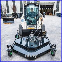 3 Blade Heavy-Duty Finished Mower Attachments for Bobcat Skid Loader Tractor