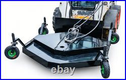 3 Blades Finishing Mower Wheeled Cutter Attachment Fit Bobcat Skid Steer Loader 3 Blades Finishing Mower Wheeled Cutter Attachment Fit Bobcat Skid Steer Loader