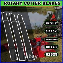 3 Blades Set 72 Finish Mower Blades Compatible with Bush Hog 88773 82325 ATH720