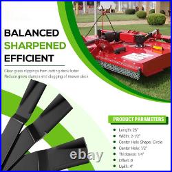 3 Blades Set 72 Finish Mower Blades Compatible with Bush Hog 88773 82325 ATH720