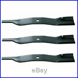 (3) Finishing Mower Blades fits Kubota BX-RCK54P, GR2100/2110, H30T, ZG23, ZG235