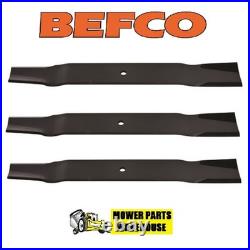 3 Finishing Mower Blades for Befco 000-6845 fits GM1072E GM2072 72 Mower Deck