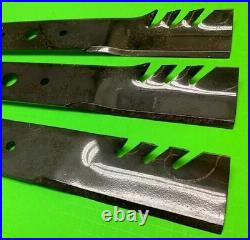 3 GATOR blades for Woods FM1060 FM2060 YFM60 YFM600 5' finish mower 1001513KT