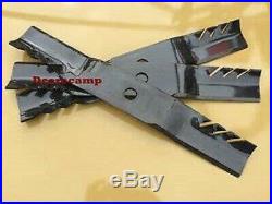 3 Gator blades Landpride 60 FDR1560, FDR1660, FDR2560, FD1560, FD2560 finish mower