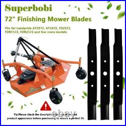 3 Pack 890-172C Finishing Mower Blades Replacement for Landpride 72 Cut
