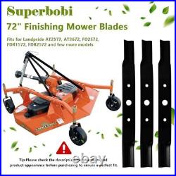 3 Pack 890-172C Finishing Mower Blades Replacement for Landpride 72 Cut